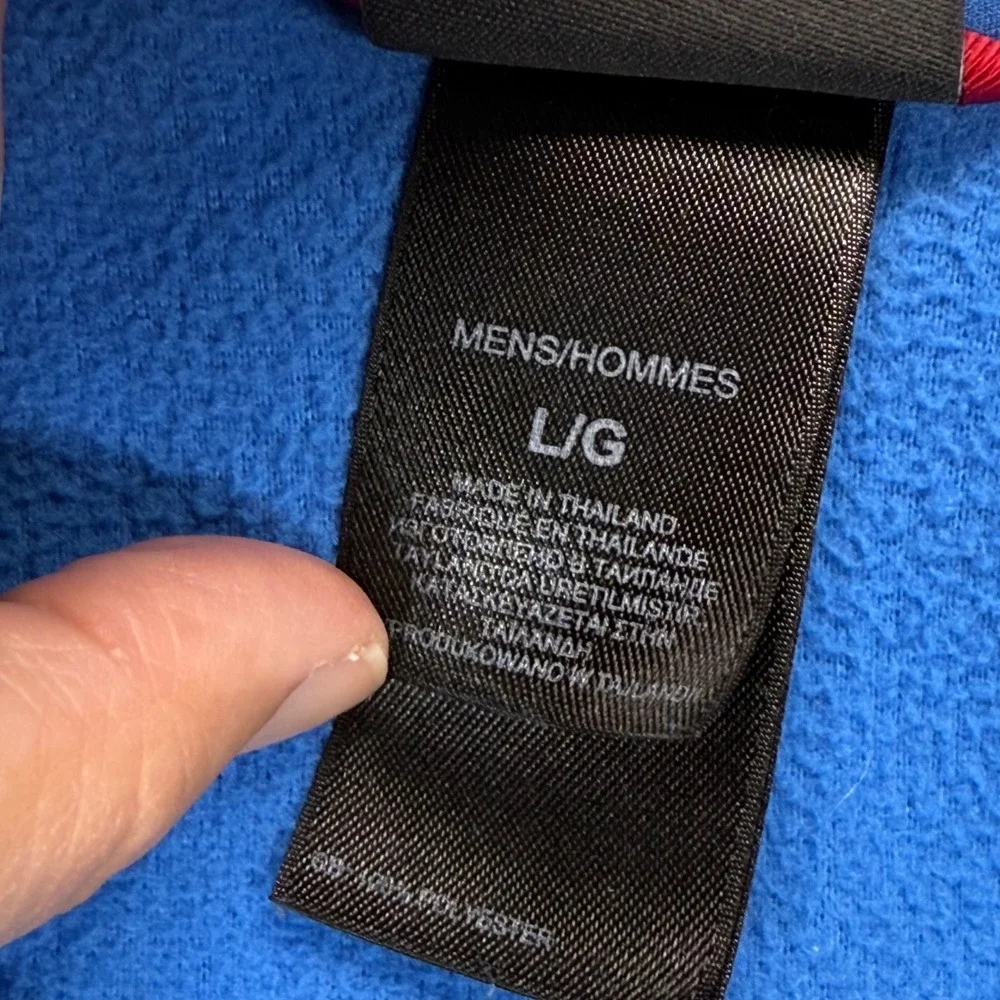 The North‎ Face Pullover Fleece Quarter Zip Polartec Classic Blue Mens L READ